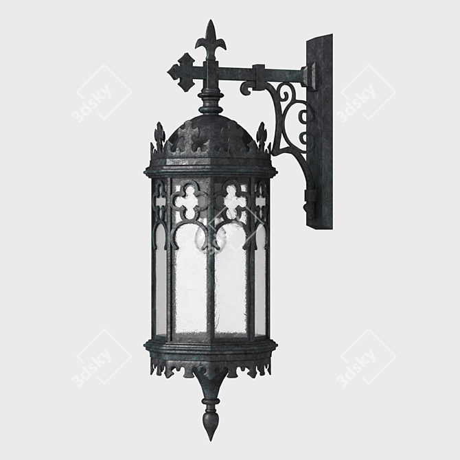 Versatile Outdoor Wall Light 3D model image 1