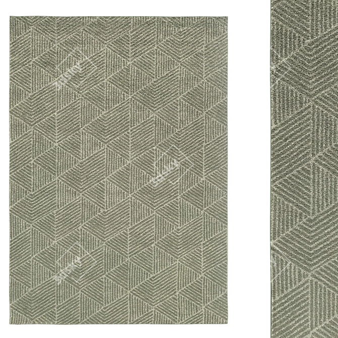 Scandinavian Chic: Ikea Rug Set 3D model image 2