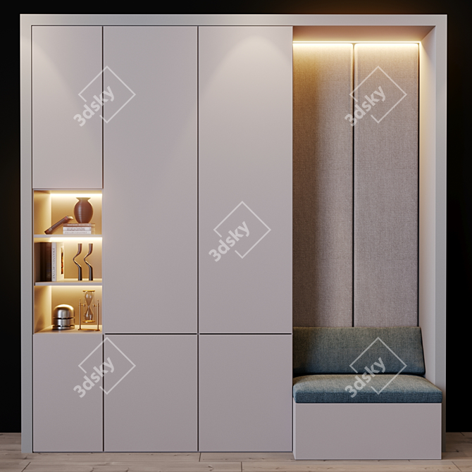 Modern Furniture Set 3D model image 1