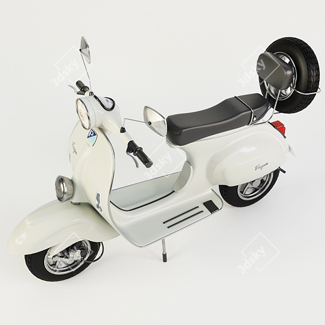 Vintage Vespa 04: High Quality 3D Model 3D model image 5