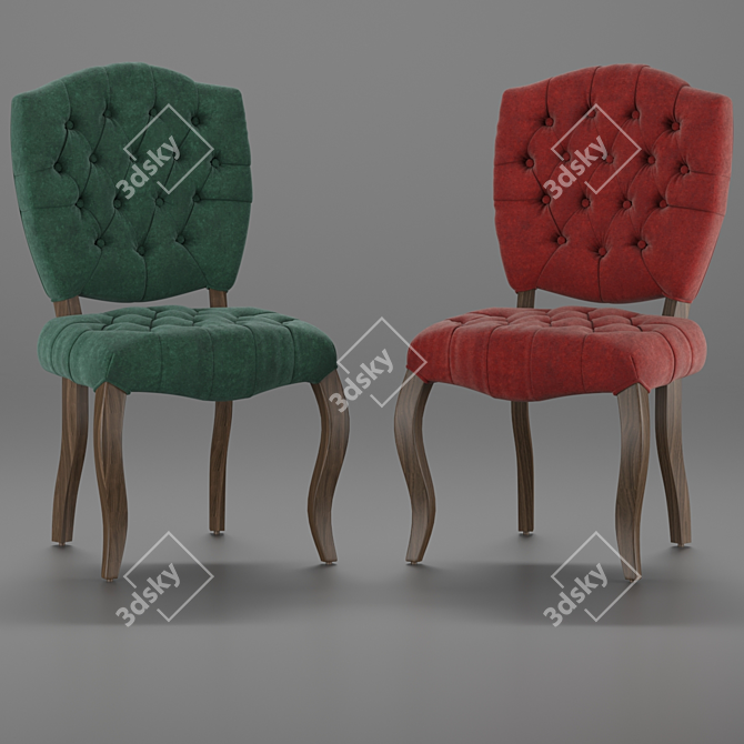 Luxurious Beatrix Dining Chair 3D model image 1