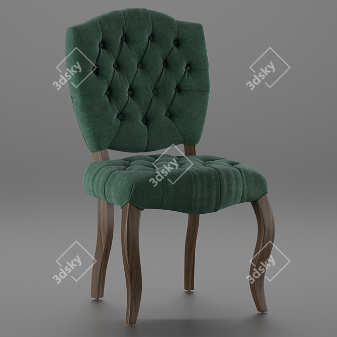 Luxurious Beatrix Dining Chair 3D model image 2