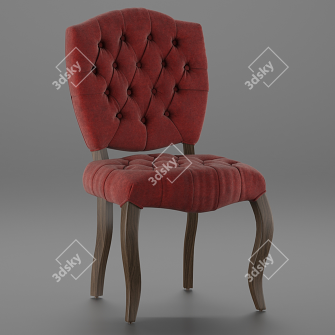 Luxurious Beatrix Dining Chair 3D model image 3