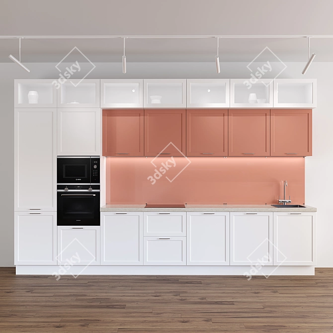 Versatile Kitchen Set: 3D Max, OBJ, FBX 3D model image 1