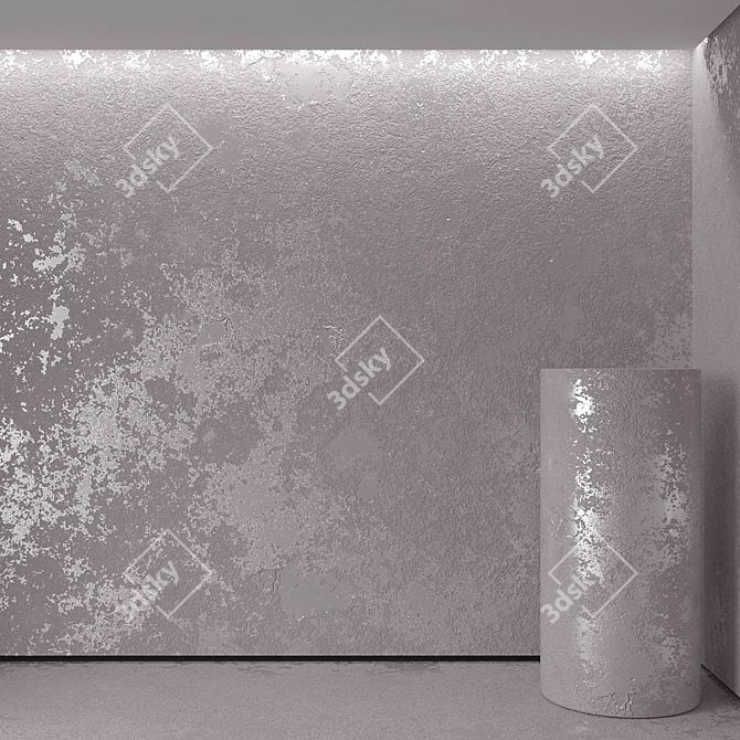 Seamless Decorative Plaster 3D model image 1