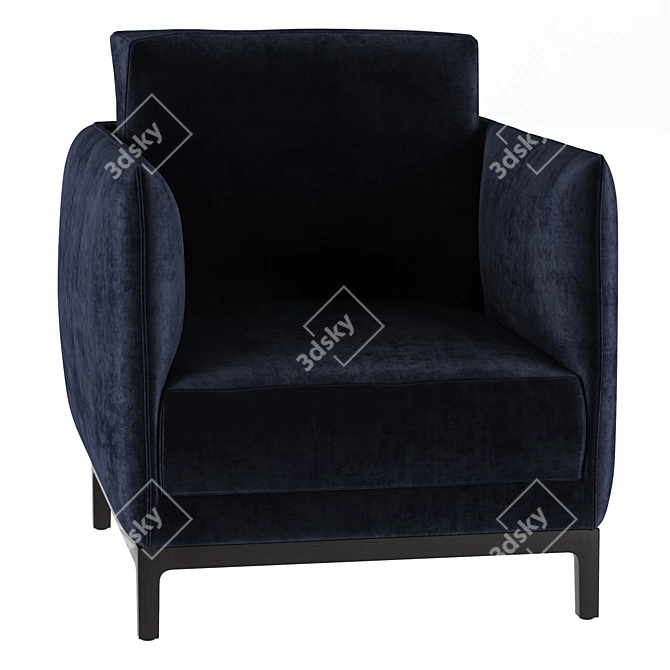 Lima Armchair: Sleek & Modern Design 3D model image 3