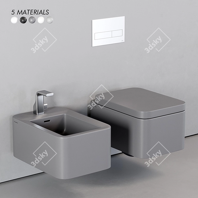 Flaminia Nile Wall-Hung WC 3D model image 1