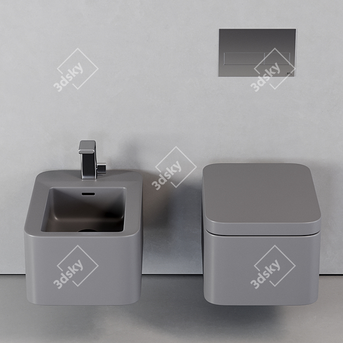 Flaminia Nile Wall-Hung WC 3D model image 3