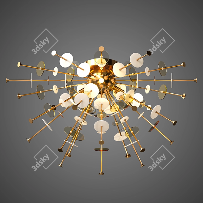 Dandelion Dazzle: L1229 Chandelier 3D model image 3