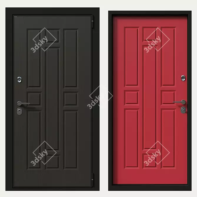 Securemme European Door Collection 3D model image 1