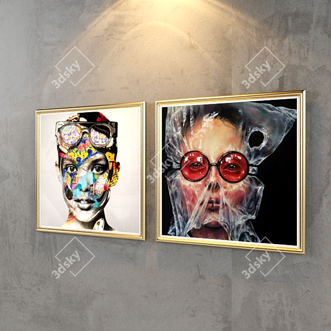 Golden Frame Collection 3D model image 3