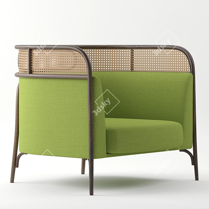 Targa Lounge: Stylish and Compact Seating 3D model image 1