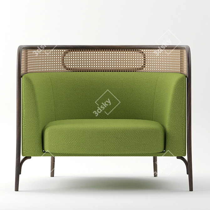 Targa Lounge: Stylish and Compact Seating 3D model image 2