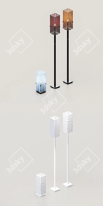 BM Ambato Lighting Set: Table & Floor Lamps 3D model image 3