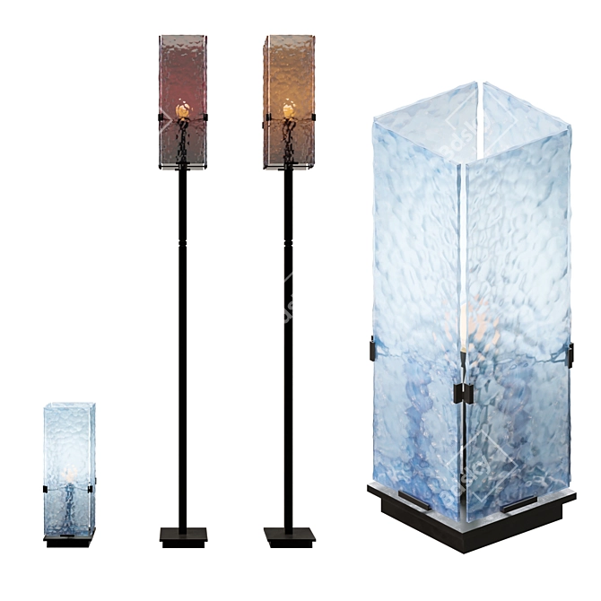 BM Ambato Lighting Set: Table & Floor Lamps 3D model image 4