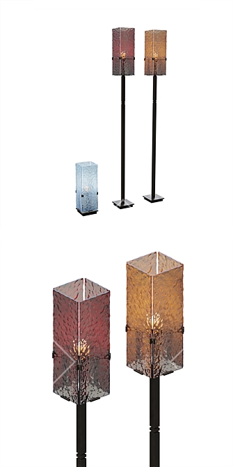 BM Ambato Lighting Set: Table & Floor Lamps 3D model image 5