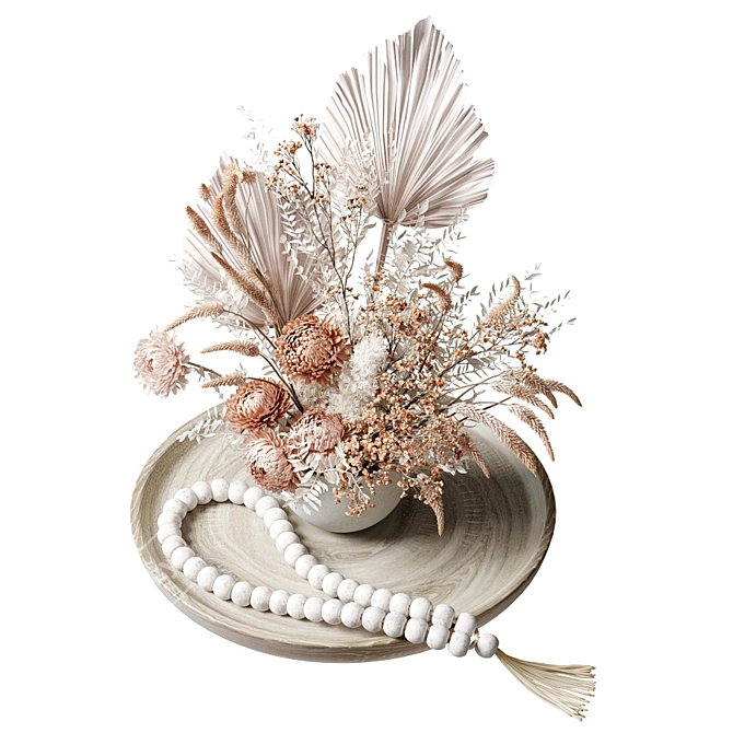 Dried Chrysanthemum Bouquet: Rustic Charm 3D model image 2