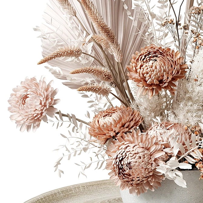 Dried Chrysanthemum Bouquet: Rustic Charm 3D model image 3