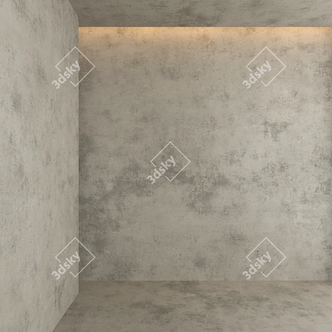 High-Quality Decorative Concrete 3D model image 1