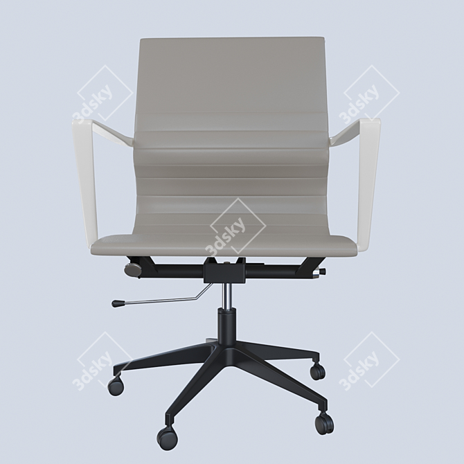 Sleek Executive Office Chair 3D model image 3