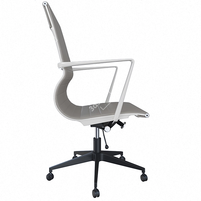 Sleek Executive Office Chair 3D model image 5