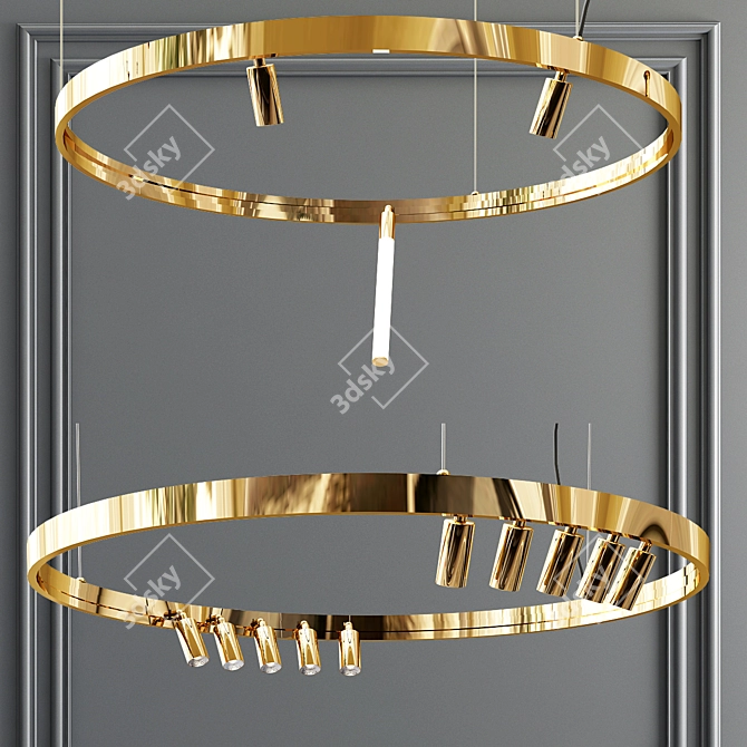 Superloop MDL: Flexible Pendant Light 3D model image 1