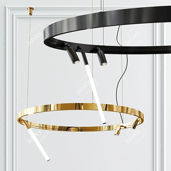 Superloop MDL: Flexible Pendant Light 3D model image 3