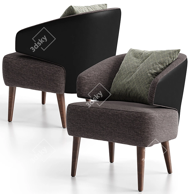 ZOE Comfort Line Armchair | Modern Design 3D model image 1