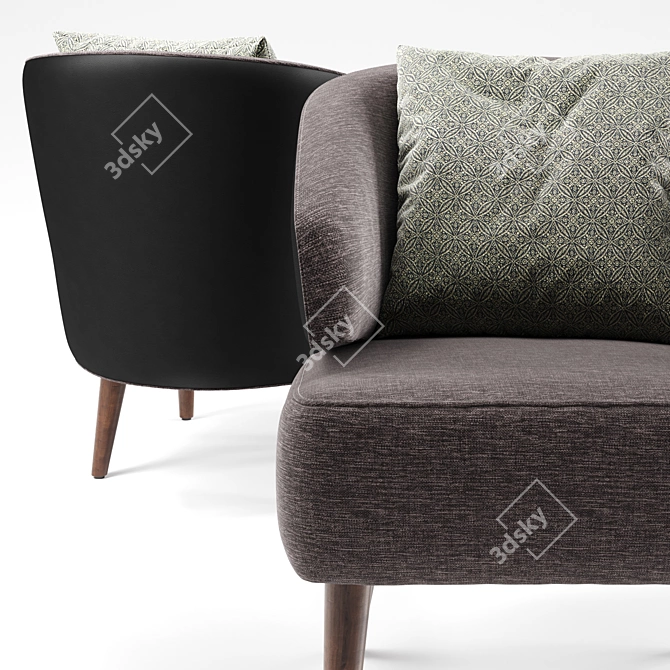 ZOE Comfort Line Armchair | Modern Design 3D model image 2