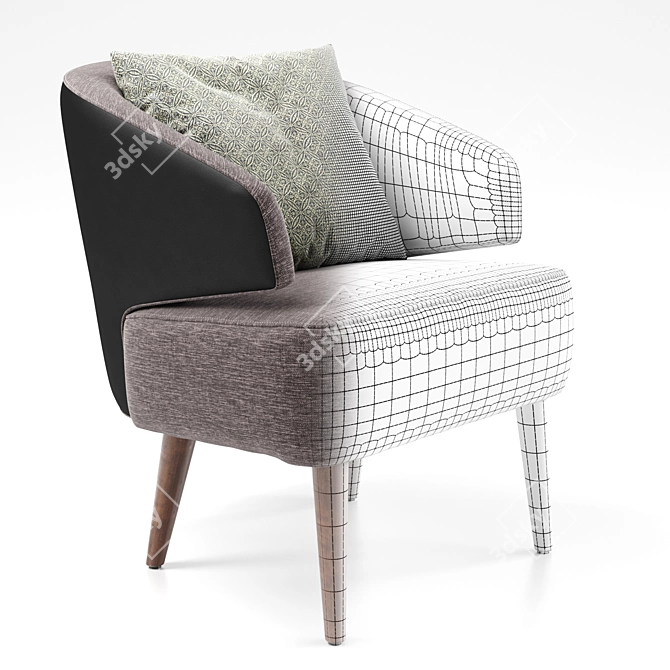 ZOE Comfort Line Armchair | Modern Design 3D model image 3