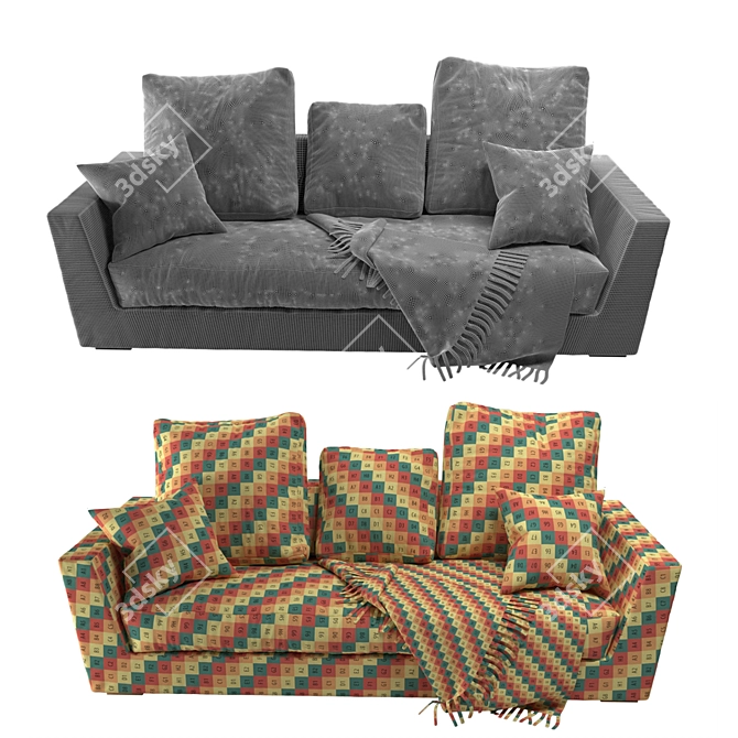 Mik Gervasoni: Sleek Style Sofa 3D model image 3