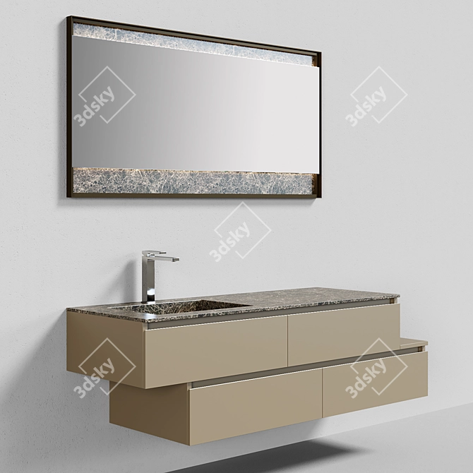 Cerasa SEGNO | Wall-mounted Vanity Unit 3D model image 2