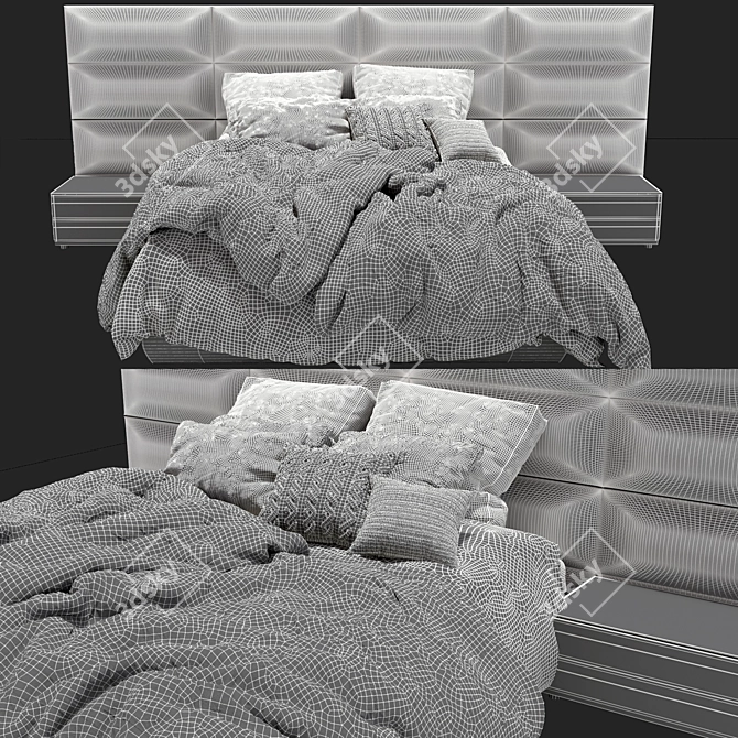 Luxury Comfort: Poliform Dream Bed 3D model image 3