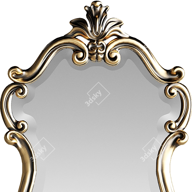 Elegant Classical Mirror 6 3D model image 2