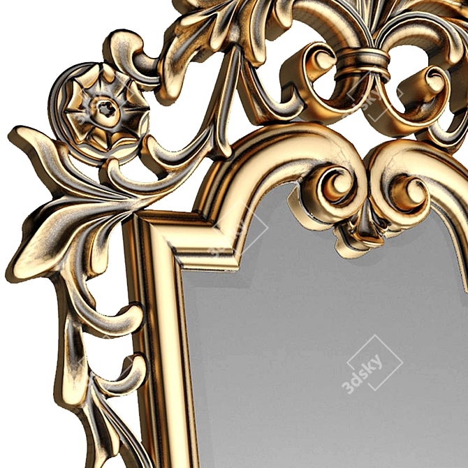 Elegante Italian Mirror 3D model image 2