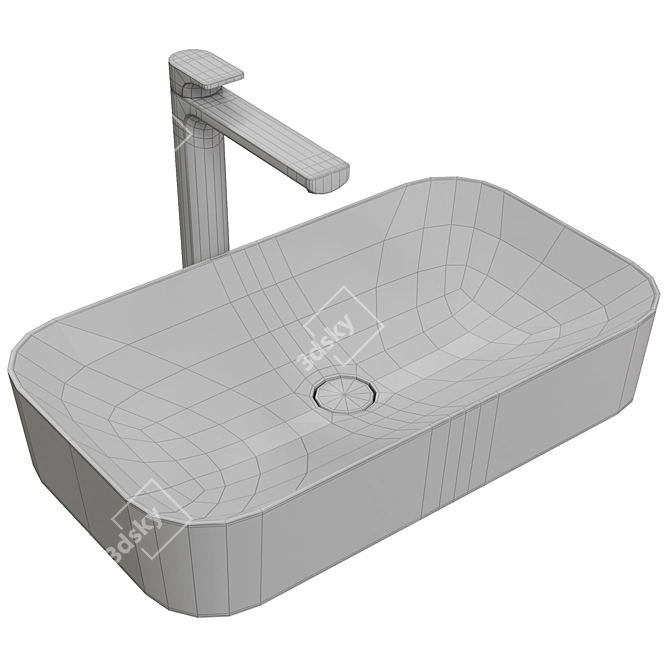 Villeroy & Boch Finion: Elegant Countertop Sink 3D model image 2