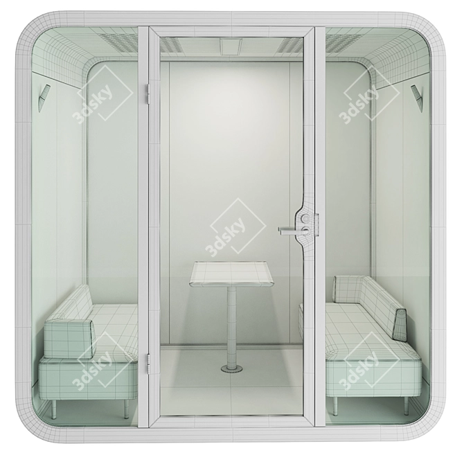 Smart Acoustic Meeting Pod 3D model image 5