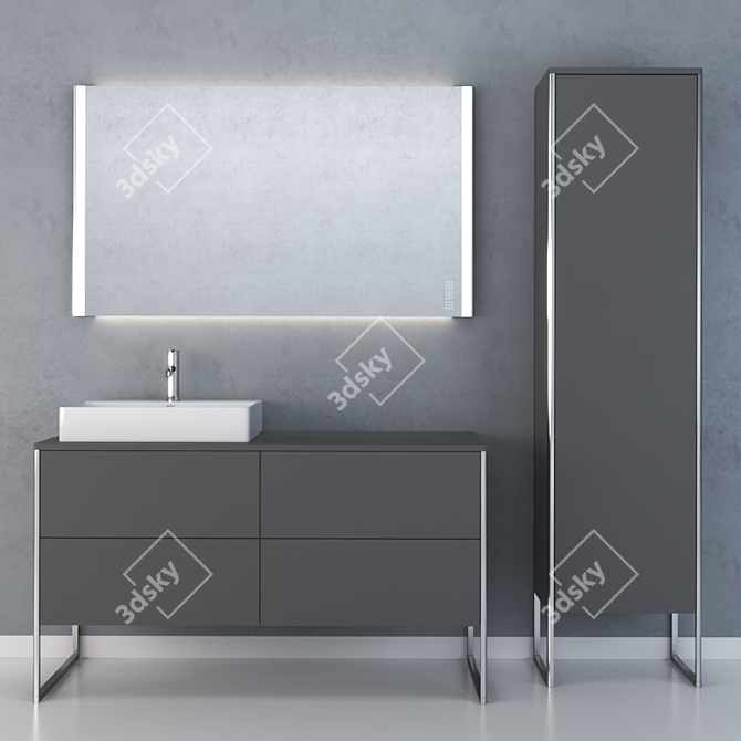 Duravit XSquare Collection: Modern Bathroom Solution 3D model image 3