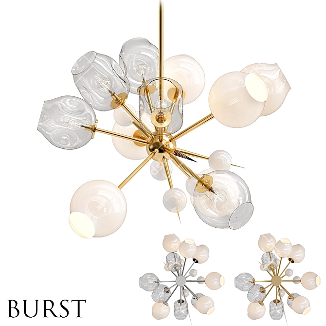 BRUST Modern Pendant Light 3D model image 1