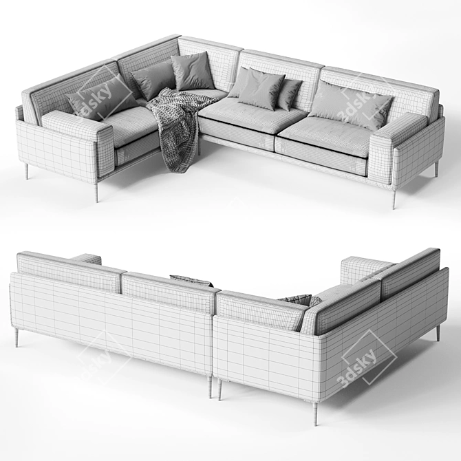 Comfort LIFE Sofa 3D model image 5