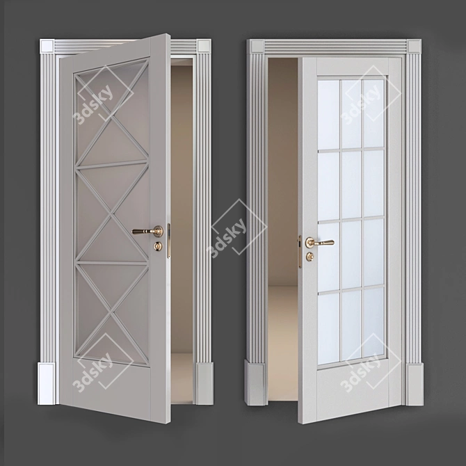 Elegant Classic ITALON Solo Doors 3D model image 4