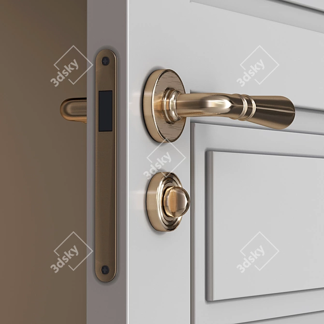 Modern Italian Solo7 Doors 3D model image 2