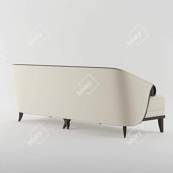 Biarritz Scroll Arm Sofa 3D model image 3