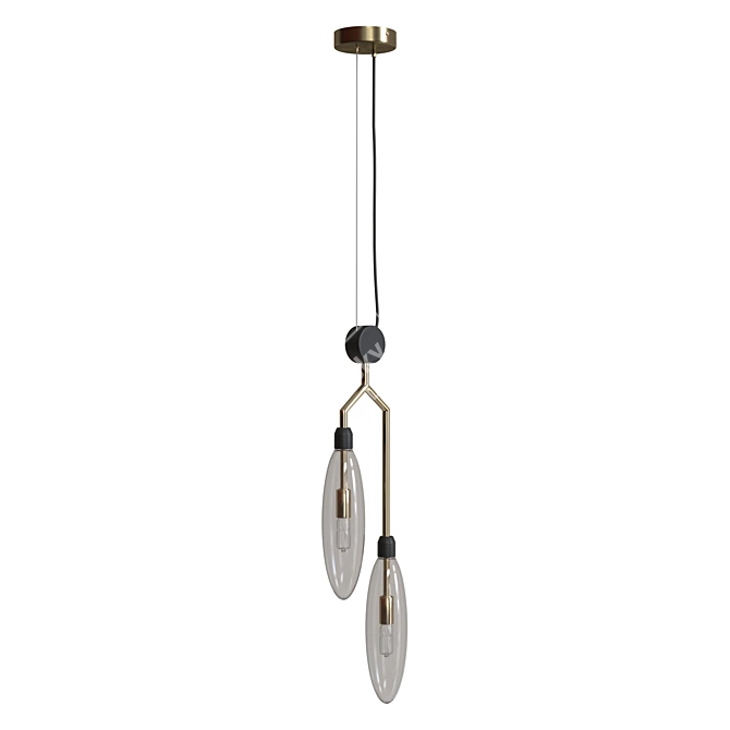 Maytoni Hanging Chandelier MOD012PL-02G 3D model image 2