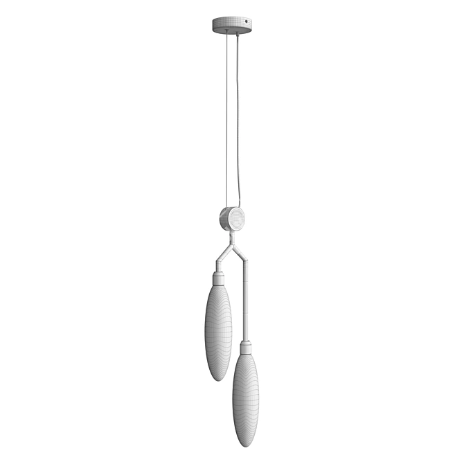 Maytoni Hanging Chandelier MOD012PL-02G 3D model image 3