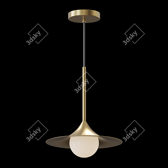 DOSSE Hanging Glass Lamp 3D model image 2