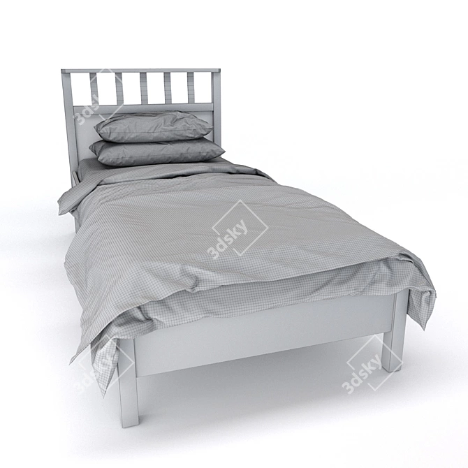 Hoff Sherlock Single Bed 3D model image 4