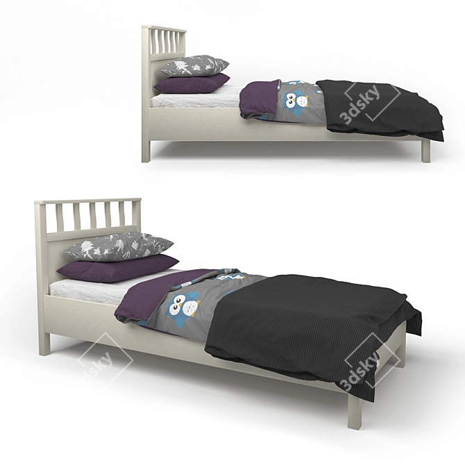 Hoff Sherlock Single Bed 3D model image 6