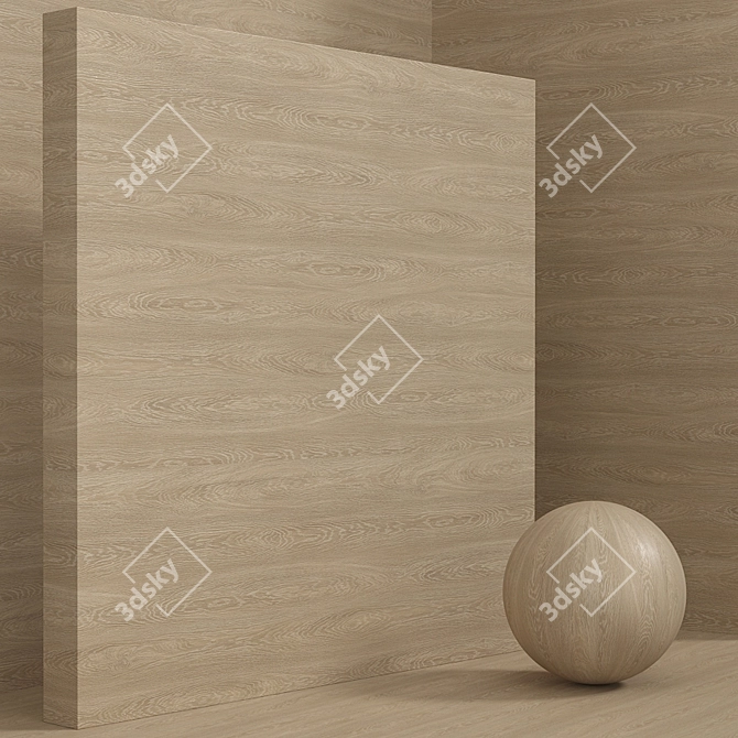 Oakwood Seamless Material Set 3D model image 4