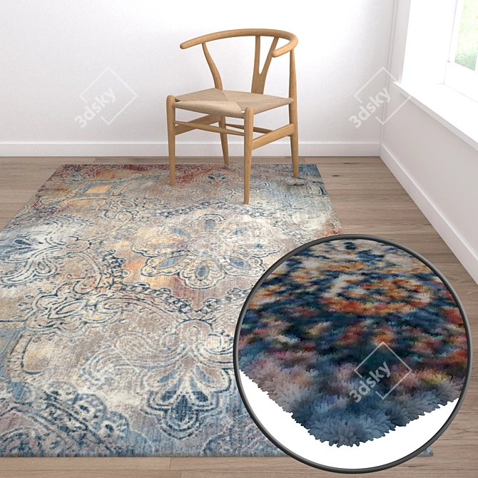 High-Quality Carpet Set 3D model image 5